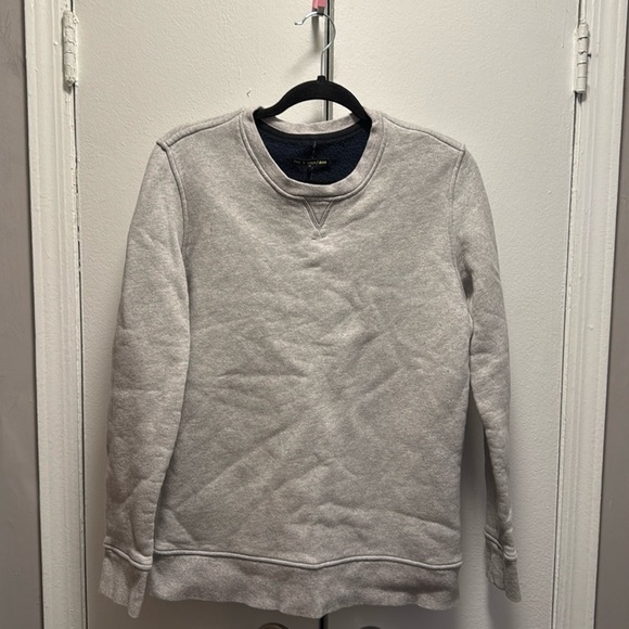 rag & bone Tops - Rag & Bone Jean gray sweatshirt with soft navy fleece interior. New without tags